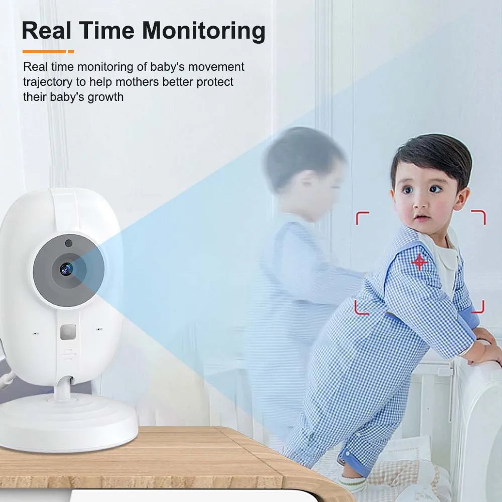 "3.5'' Baby Monitor with Night Vision & 2-Way Talk – Peace of Mind for Parents